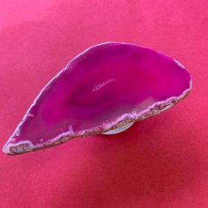 Agate stone phone stand handmade